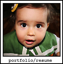 resumes, portfolios